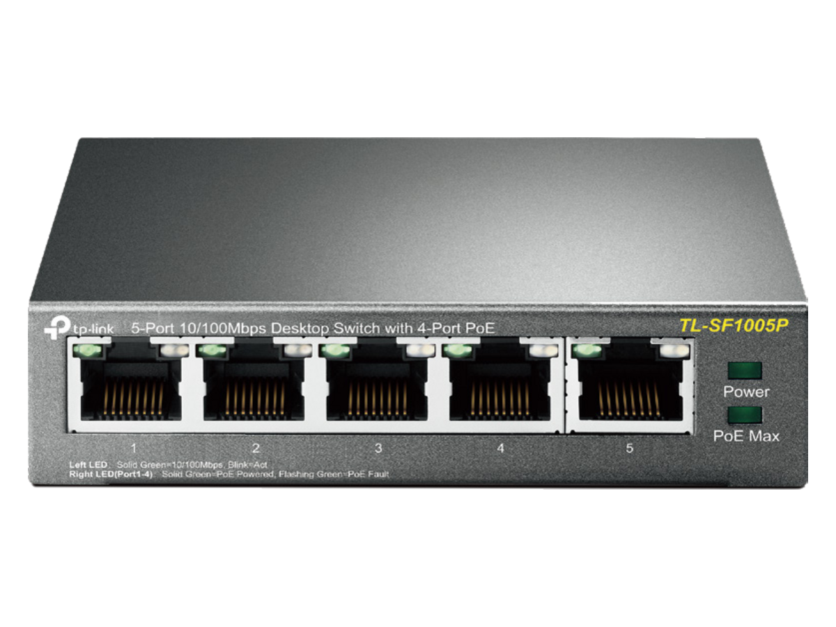 TL-SF1005P(UN)1.0 tp-link Desktop Switch with 4-Port PoE 產品圖片