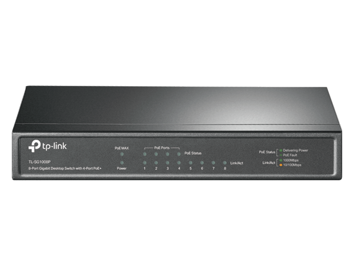 TL-SG1008P-4.0 tp-link Switch with 4-Port PoE+ 產品圖片