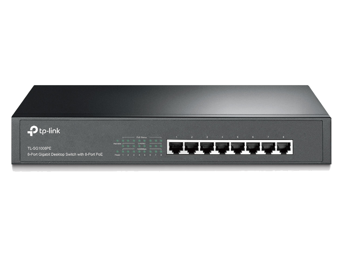 TL-SG1008PE-3.0 tp-link Switch with 8-Port PoE+ 產品圖片