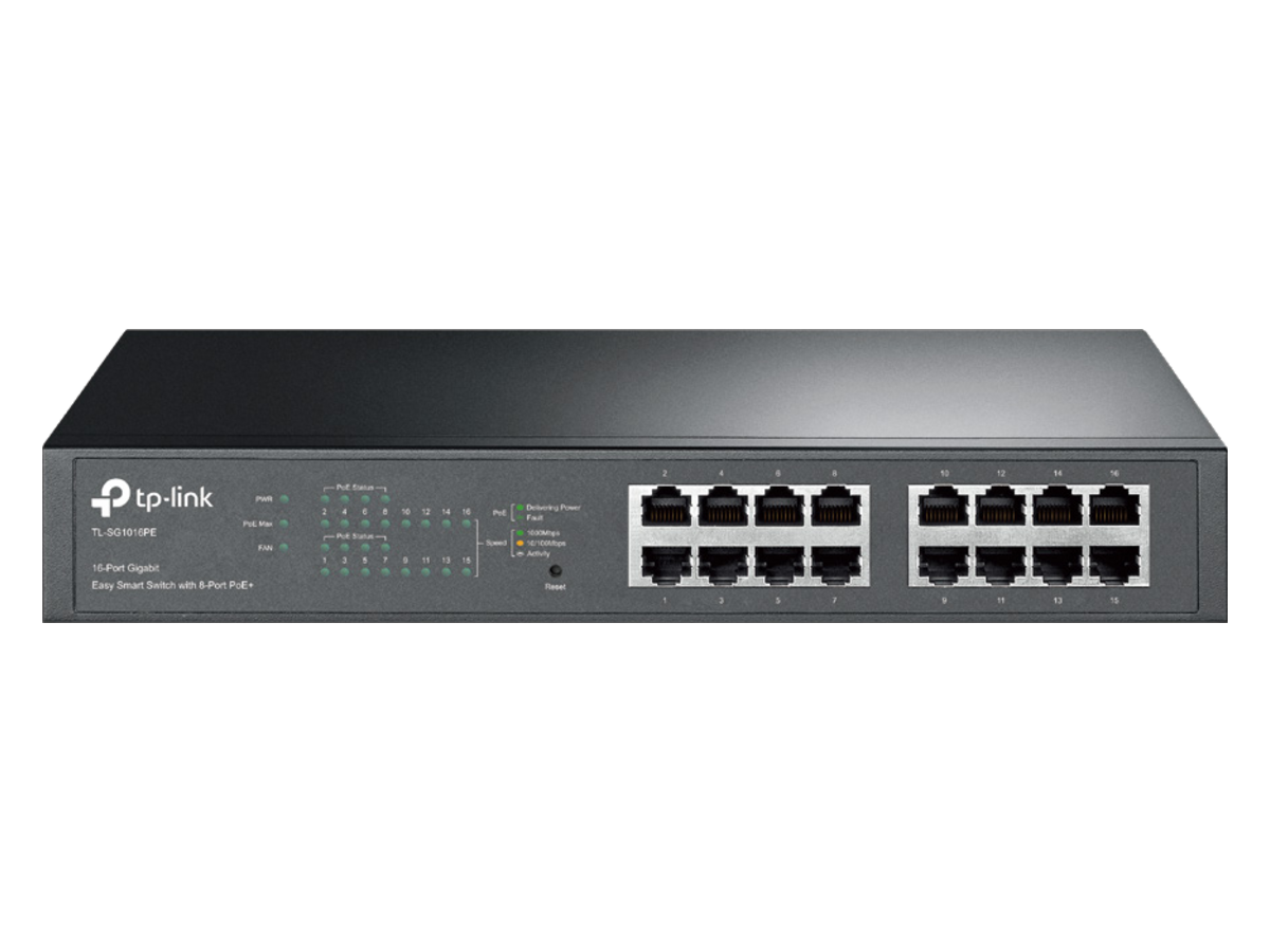 TL-SG1016PE%28UN%29-1.0 tp-link with 8-Port PoE+ 產品圖片