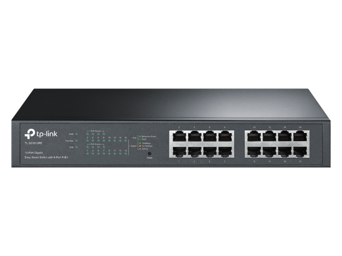 TL-SG1016PE(UN)-V1 tp-link with 8-Port PoE+ 產品圖片