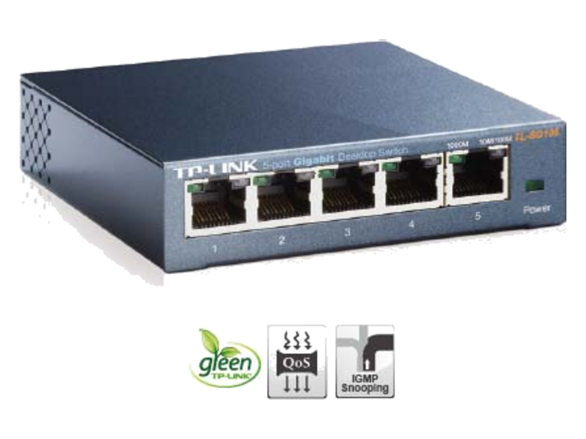 TL-SG105-V1 tp-link de 10/100/1000Mbps 產品圖片