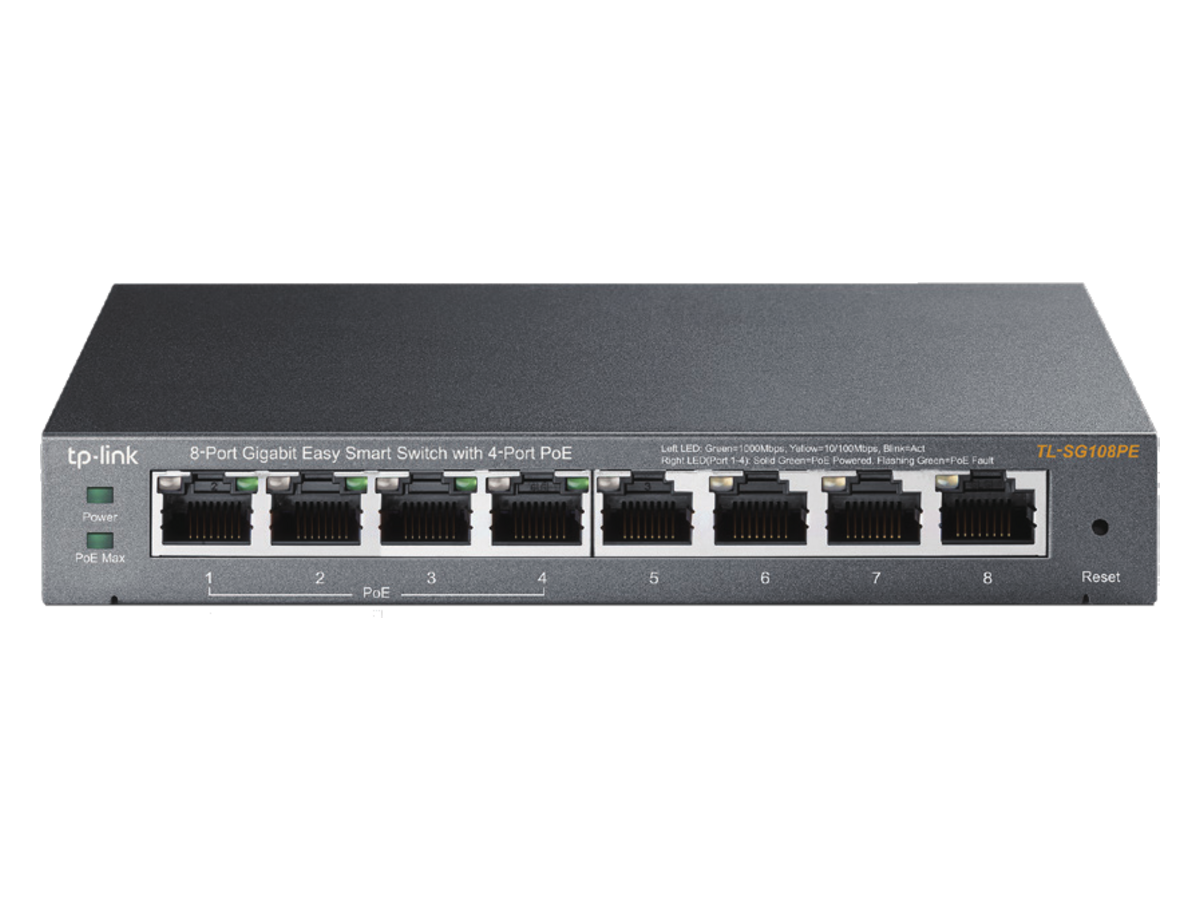 TL-SG108PE(UN)2.0 tp-link with 4-Port PoE 產品圖片