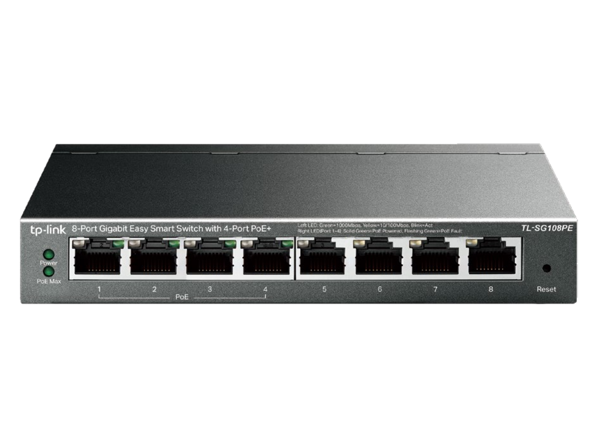 TL-SG108PE(UN)3.0&4.20 tp-link with 4-Port PoE+ 產品圖片