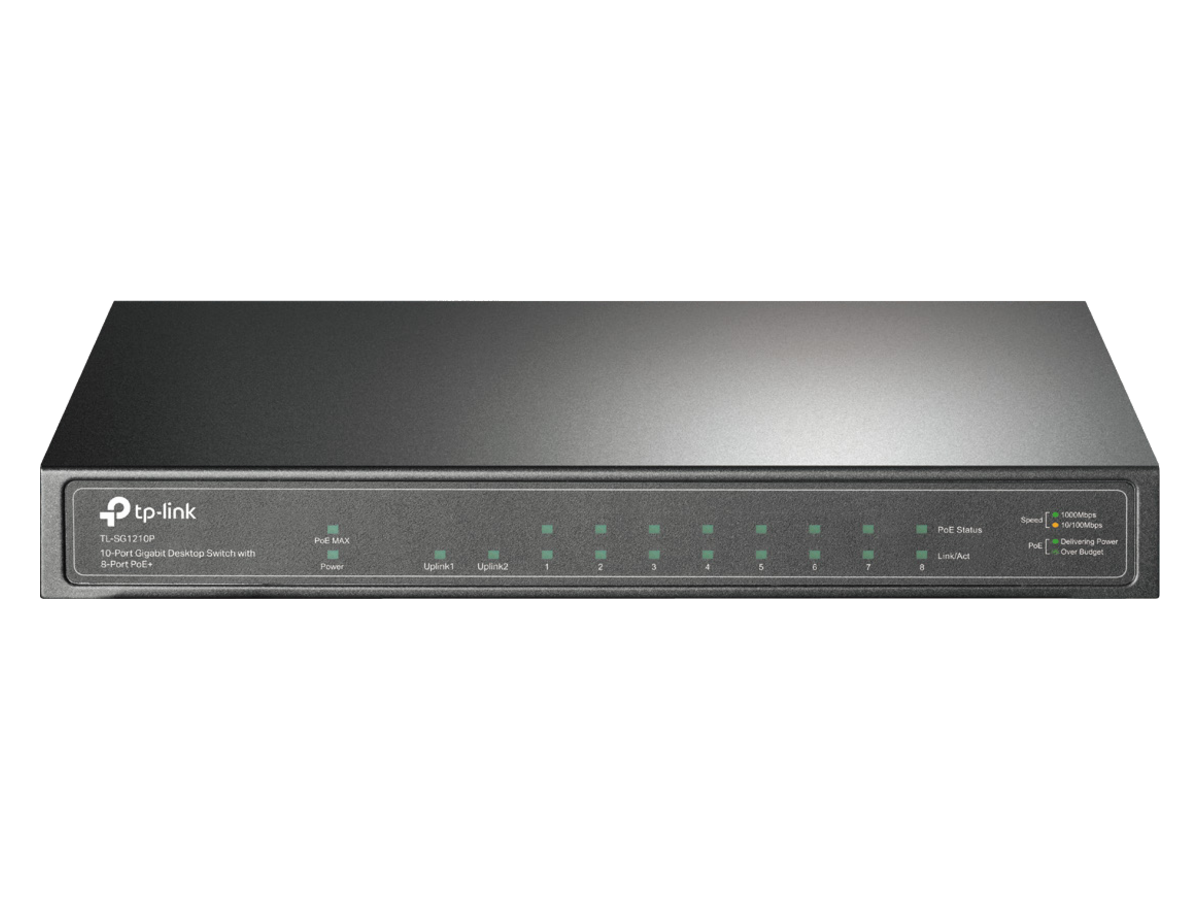 TL-SG1210P%28UN%291.0 tp-link Switch with 8-Port PoE+ 產品圖片