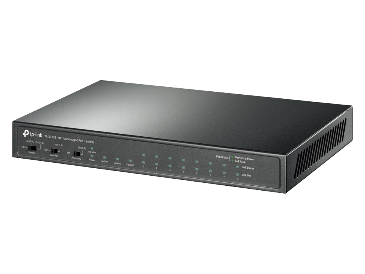 TL-SL1311MP(UN)-1.0 tp-link Desktop Switch with 8-Port PoE+ 產品圖片