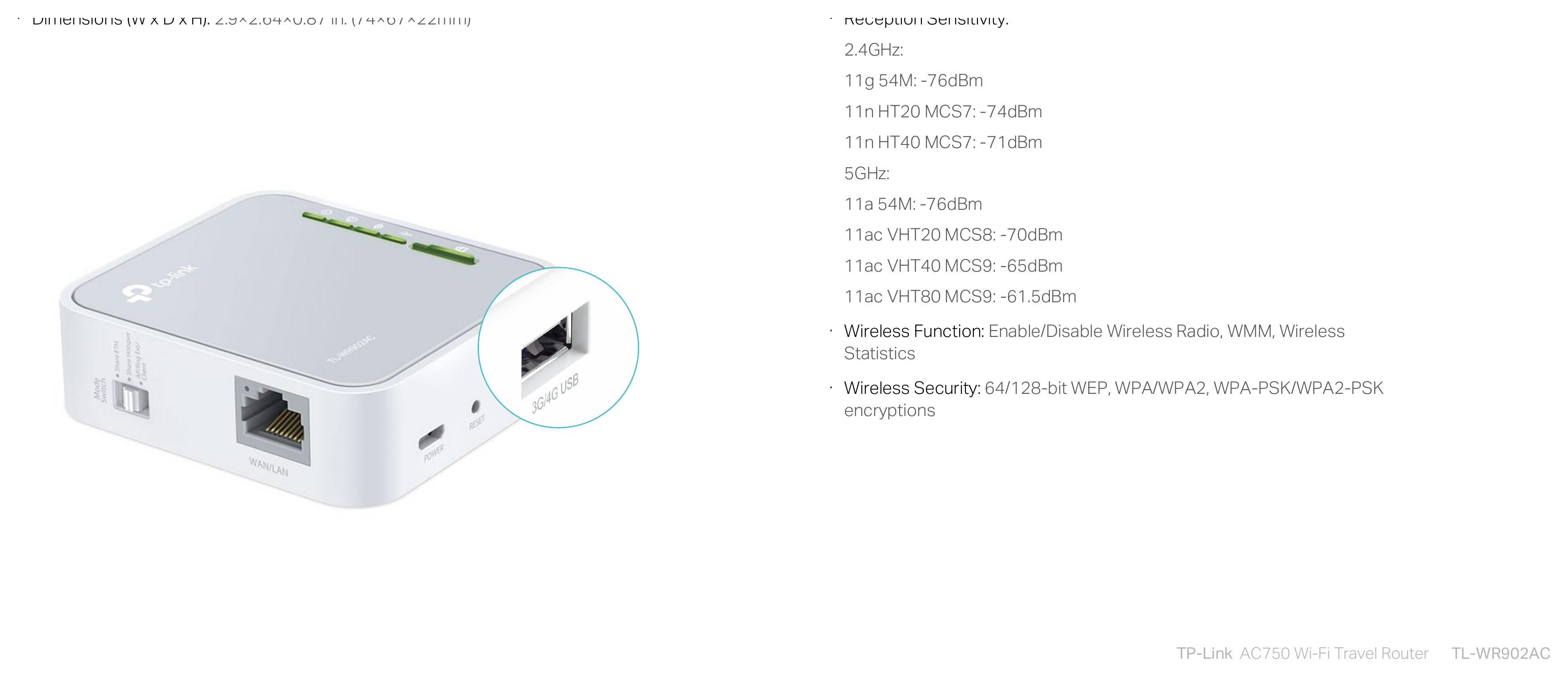 TL-WR902AC%28EU&US%293.0 外形尺寸圖 詳見圖示|Unit: mm