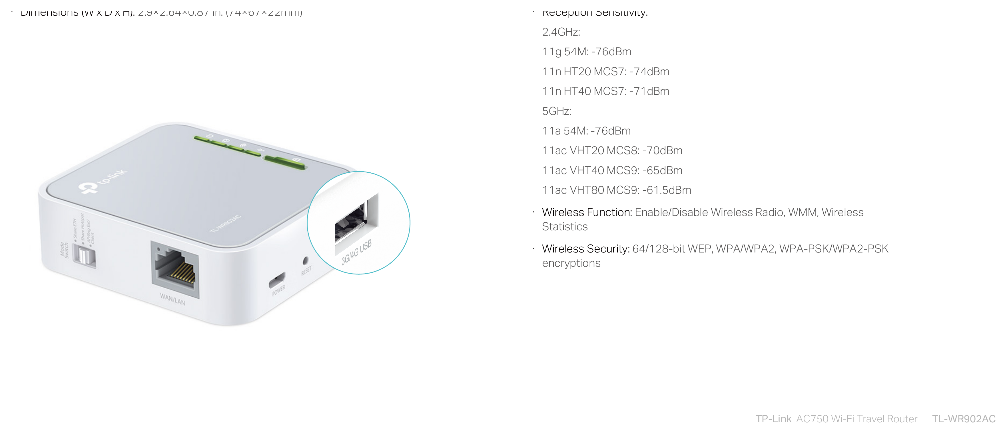TL-WR902AC-V3 外形尺寸圖 詳見圖示|Unit: mm