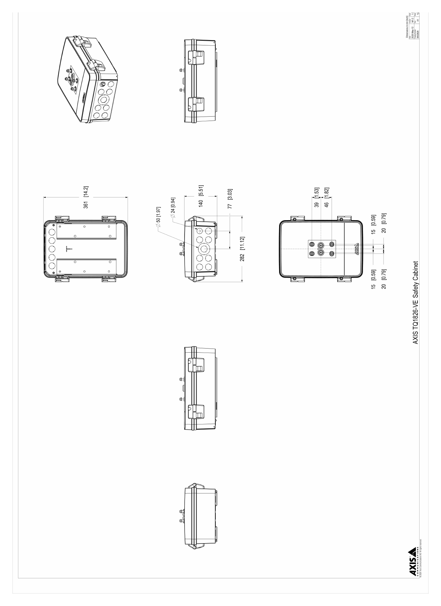 TQ1826-VE-SAFETY-CABINET 外形尺寸圖 詳見圖示｜Unit: mm