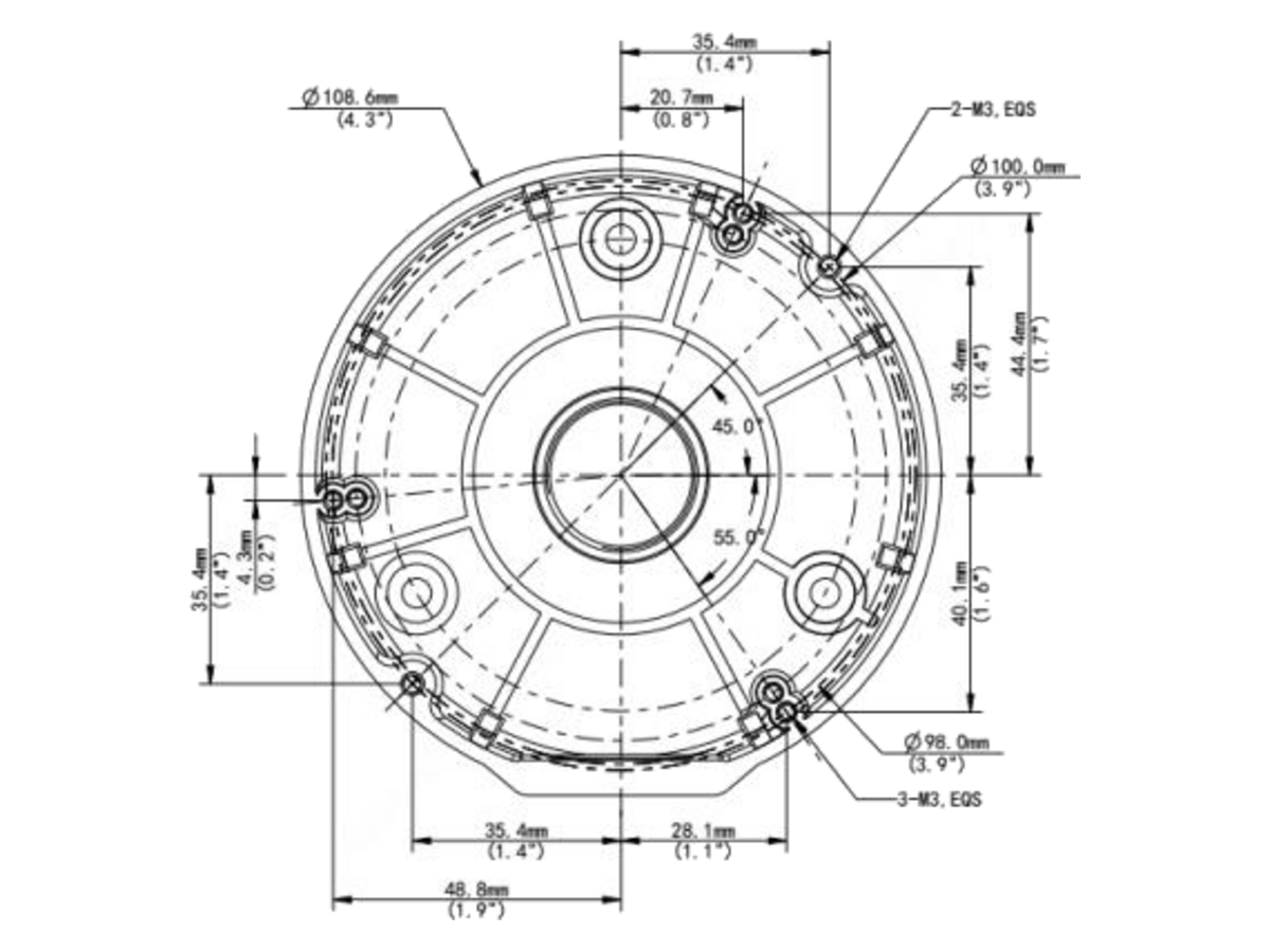 TR-JB03-G-IN-FIXED-DOME-JUNCTION-BOX uniview TR-JB03-G-IN 產品圖片