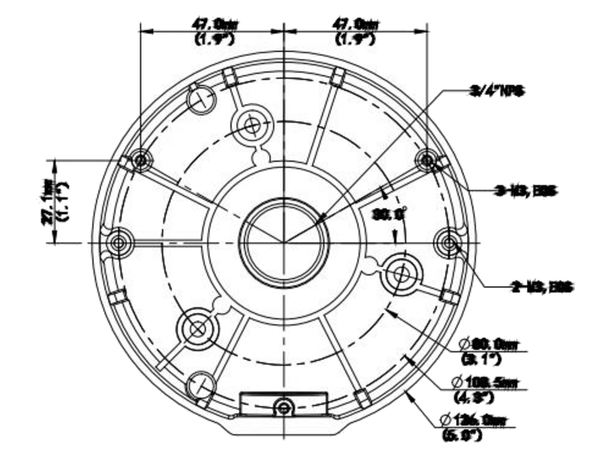 TR-JB03-H-IN-FIXED-DOME-JUNCTION-BOX uniview Fixed Dome Junction Box 產品圖片