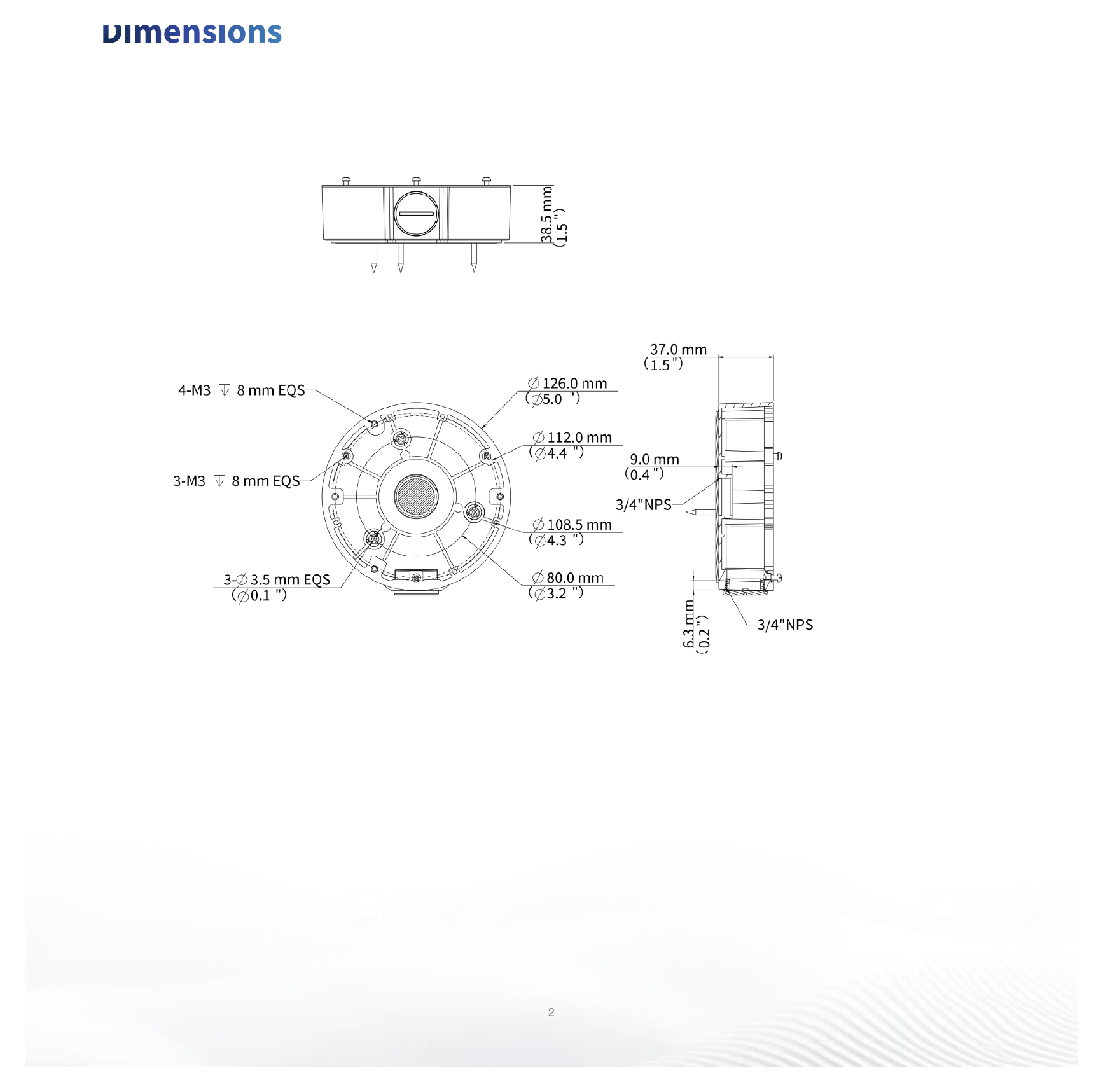 TR-JB03-H-IN-V2 外形尺寸圖 詳見圖示｜Unit: mm