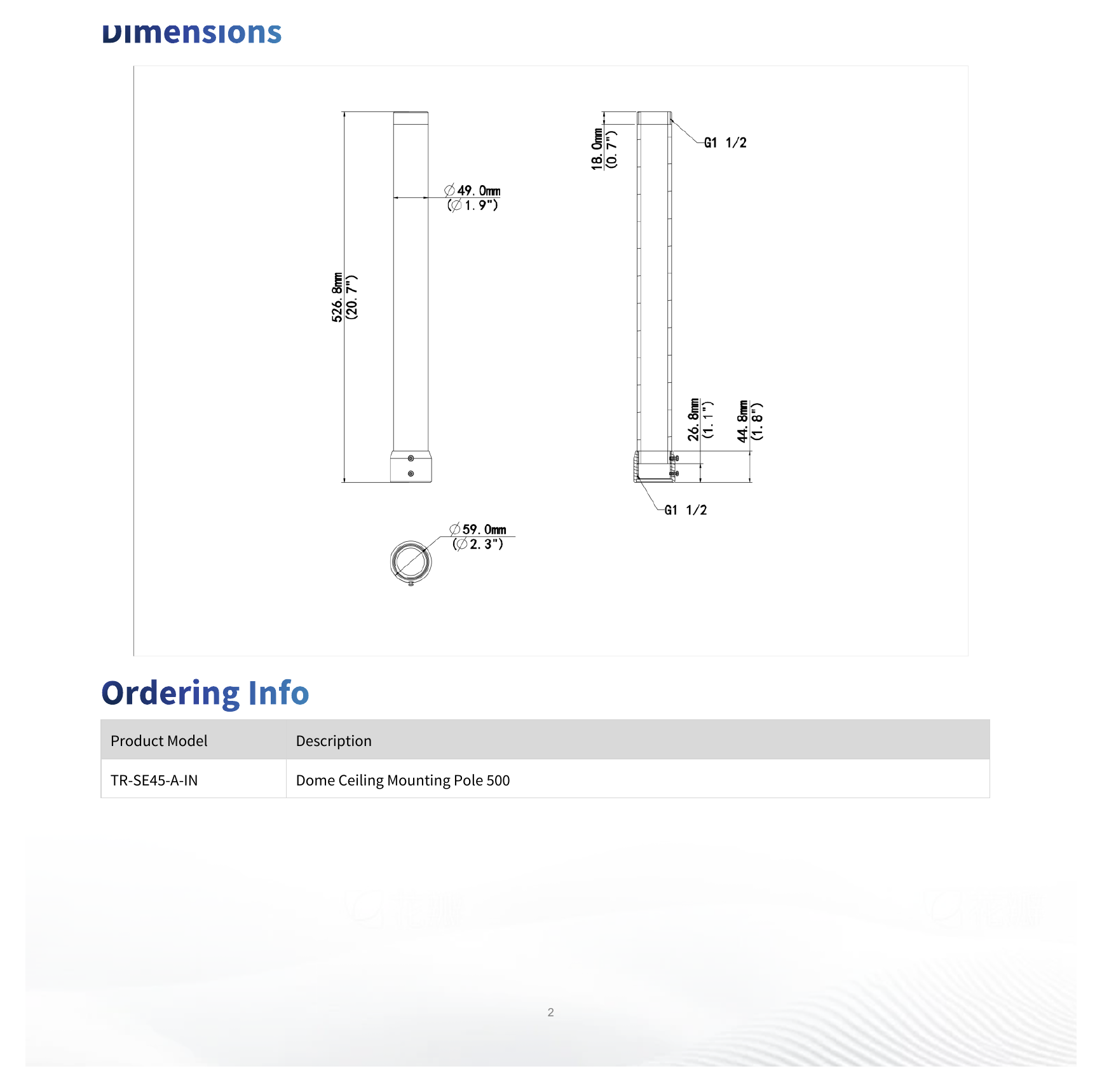 TR-SE45-A-IN 外形尺寸圖 詳見圖示｜Unit: mm