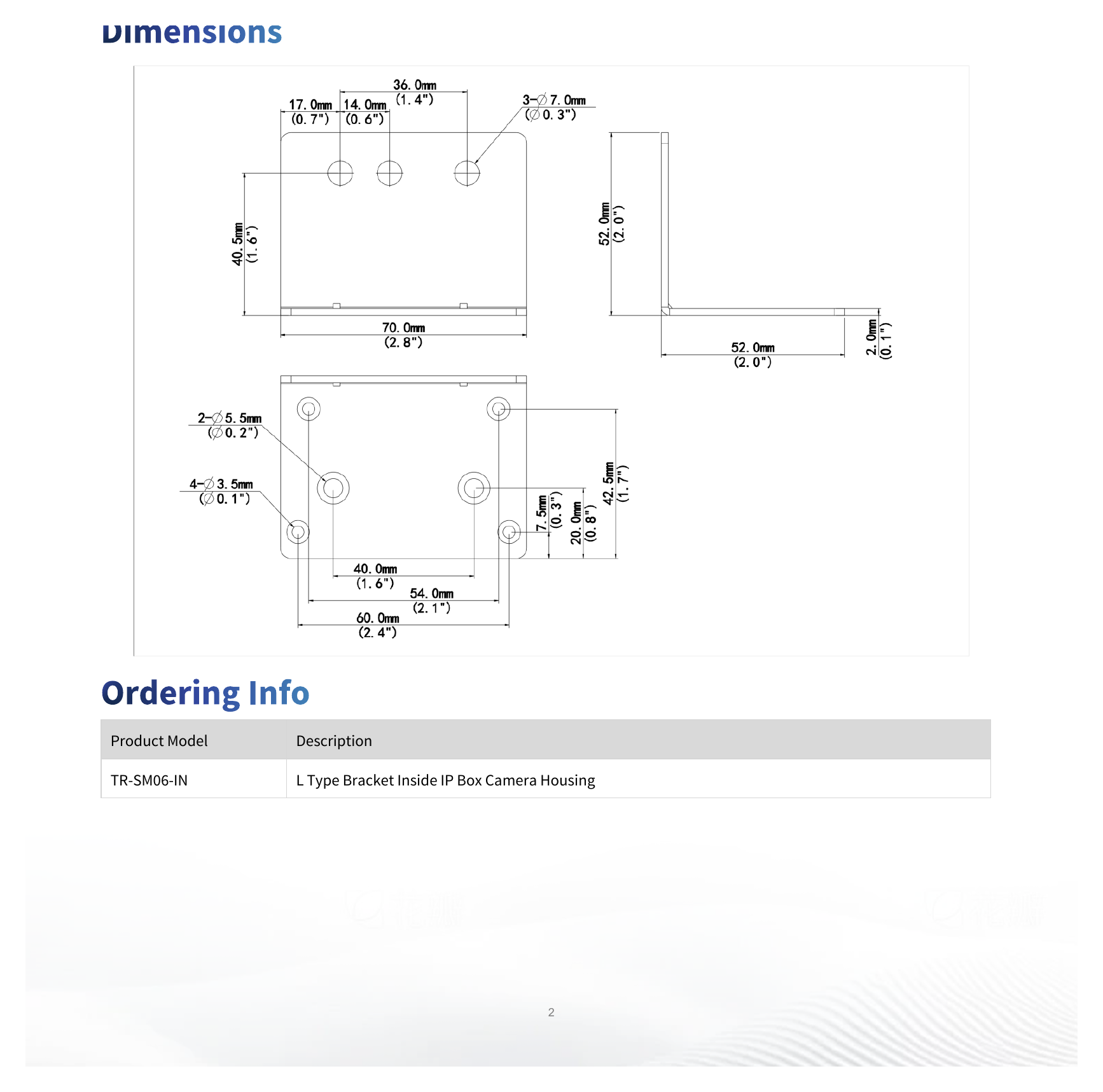 TR-SM06-IN 外形尺寸圖 詳見圖示｜Unit: mm