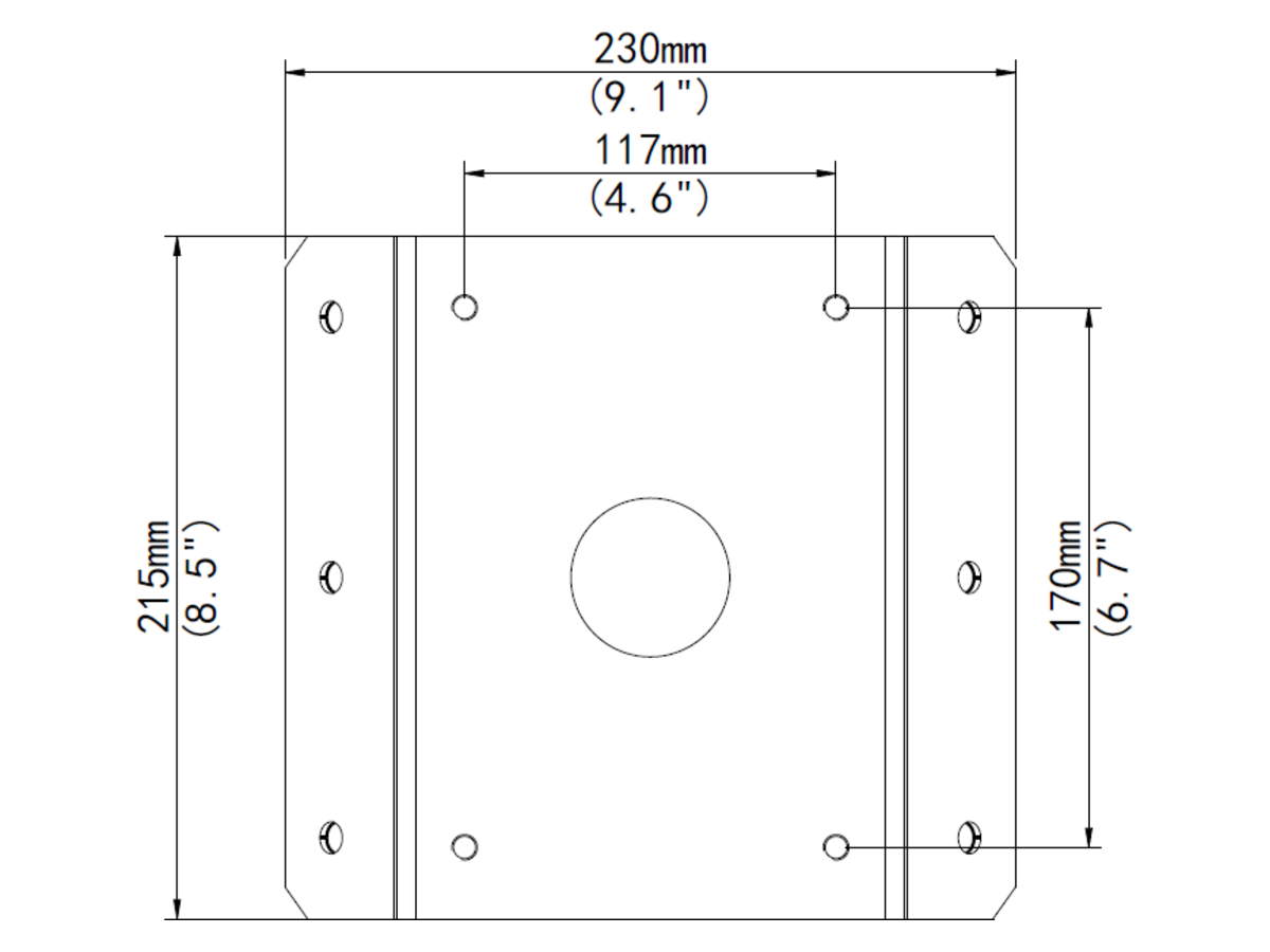 TR-UC08-B-IN-PTZ-DOME-CORNER-MOUNT uniview TR-UC08-A-IN PTZ Dome Corner Mount 產品圖片