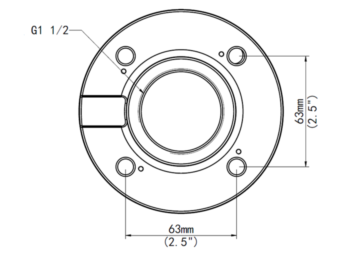 TR-UF45-G-IN-FIXED-DOME-PLATE-MOUNT uniview TR-UF45-G-IN Fixed Dome Plate Mount 產品圖片
