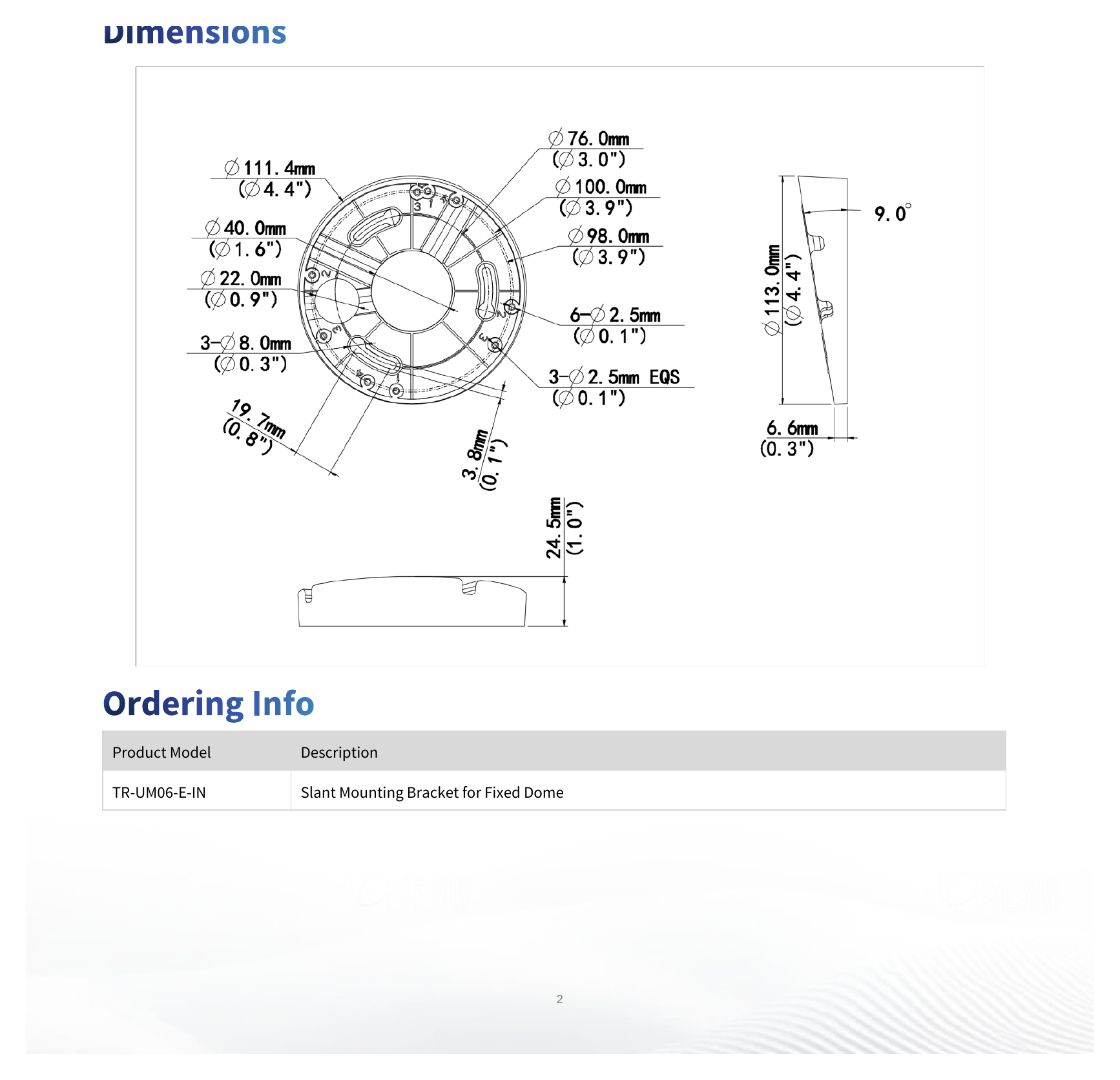 TR-UM06-E-IN 外形尺寸圖 詳見圖示｜Unit: mm