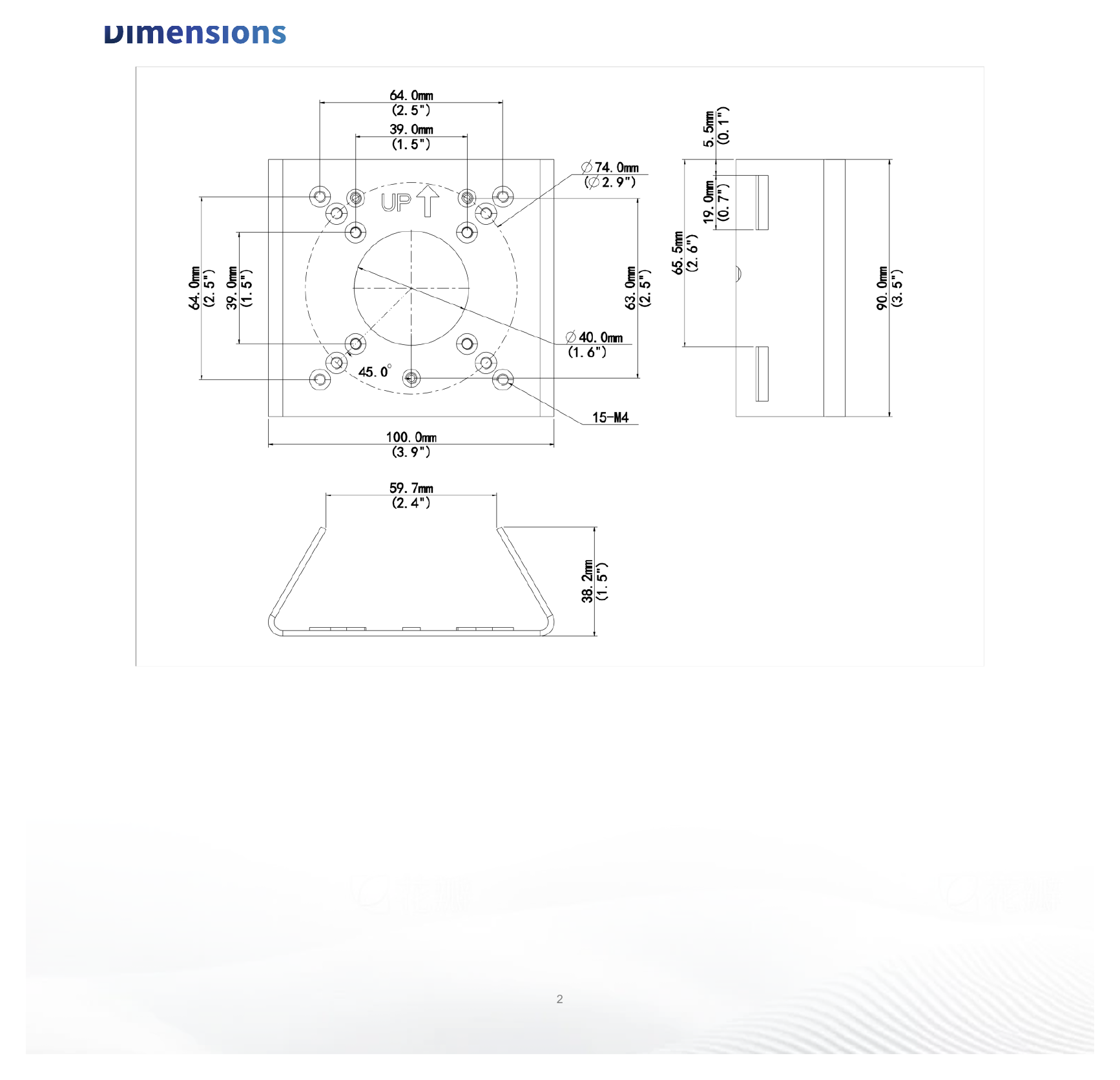 TR-UP06-B-IN 外形尺寸圖 詳見圖示|Unit: mm