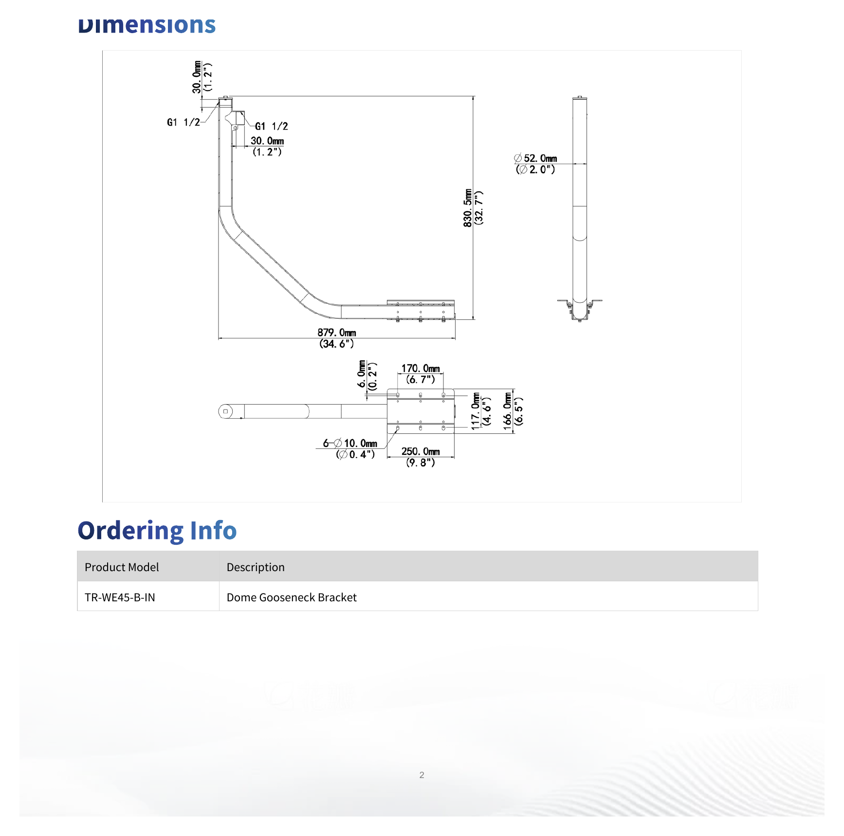 TR-WE45-B-IN 外形尺寸圖 詳見圖示｜Unit: mm