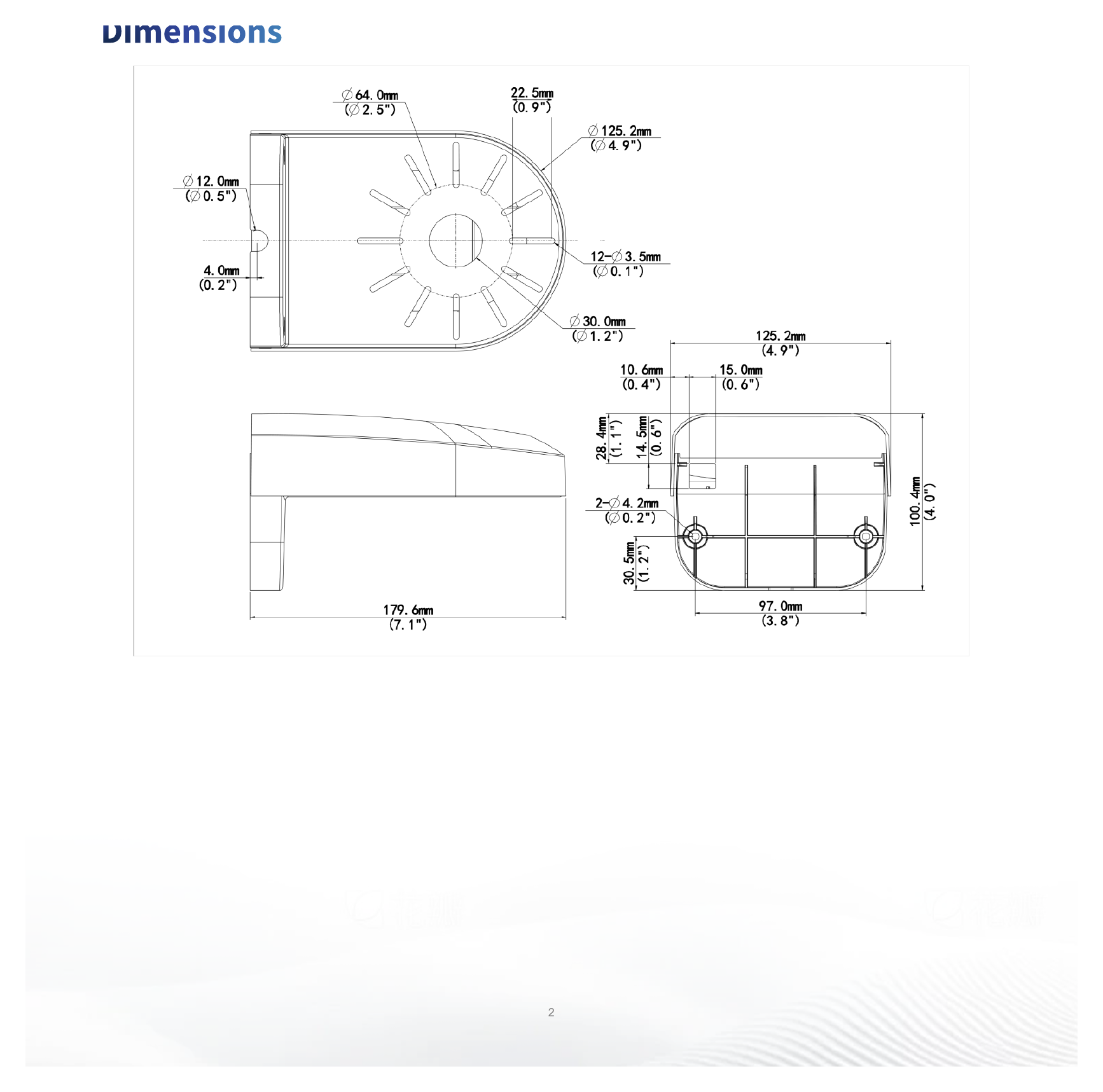 TR-WM07P-B 外形尺寸圖 詳見圖示｜Unit: mm