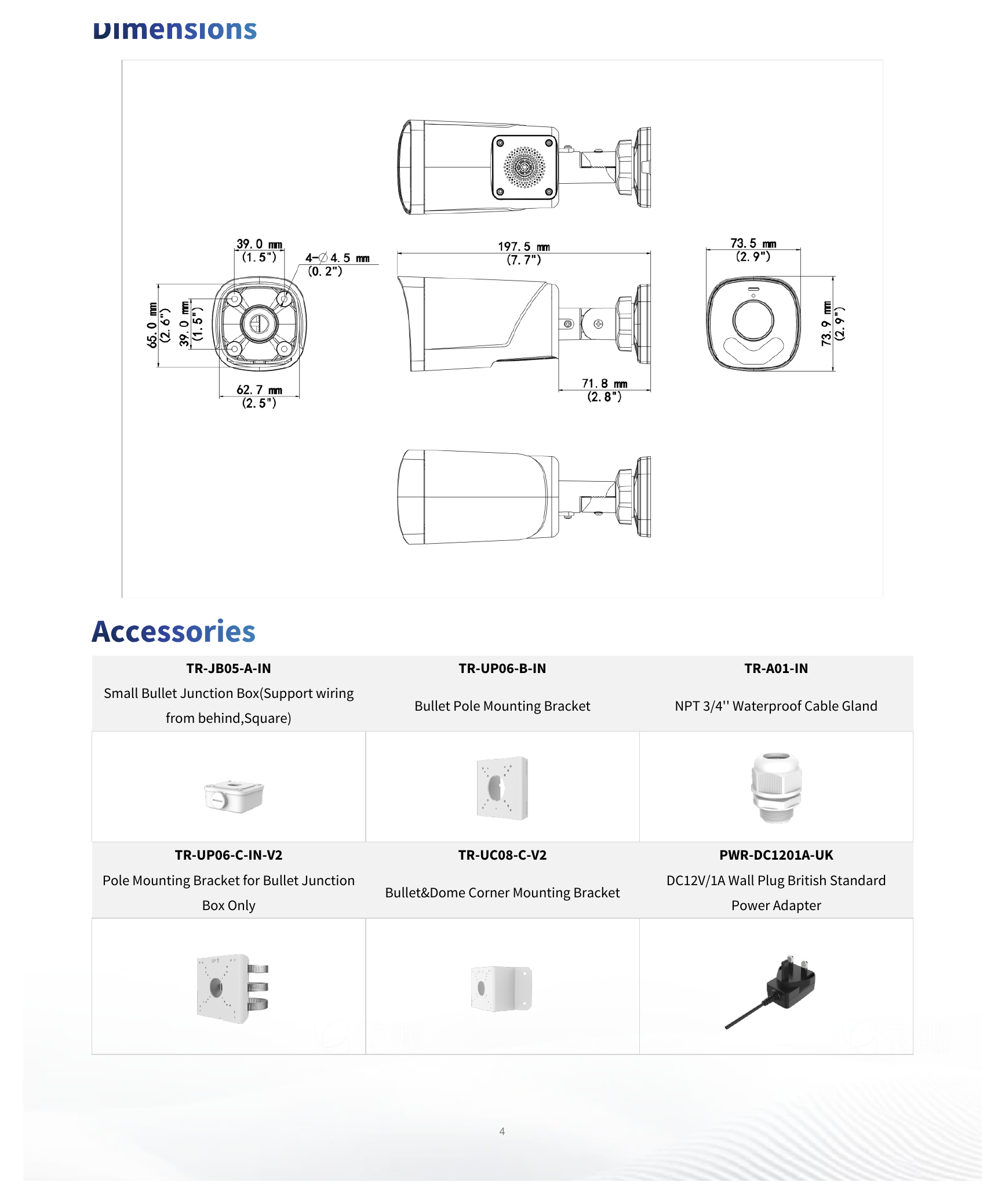 UAC-B142-ACF28LM-DL 外形尺寸圖 198mm*74mm*74mm (L*W*H)｜重量 247g(0.54lb) 11 Languages: English, German, Spanish (Latin America), French, Italian, Japanes