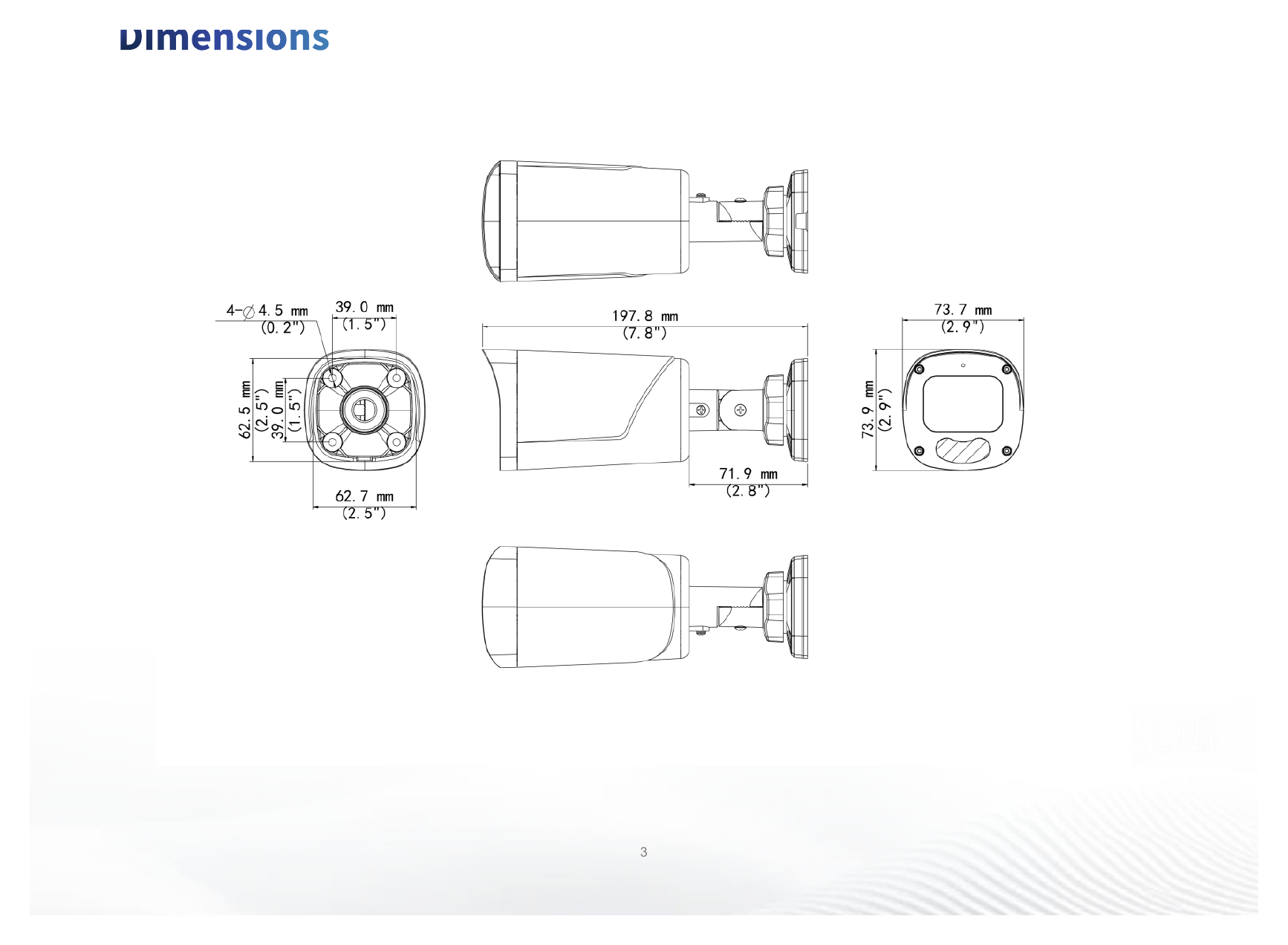 UAC-B312-AZLM 外形尺寸圖 198mm*74mm*74mm (L*W*H)｜重量 320g(0.73lb) 11 Languages: English, German, Spanish (Latin America), French, Italian, Japanes