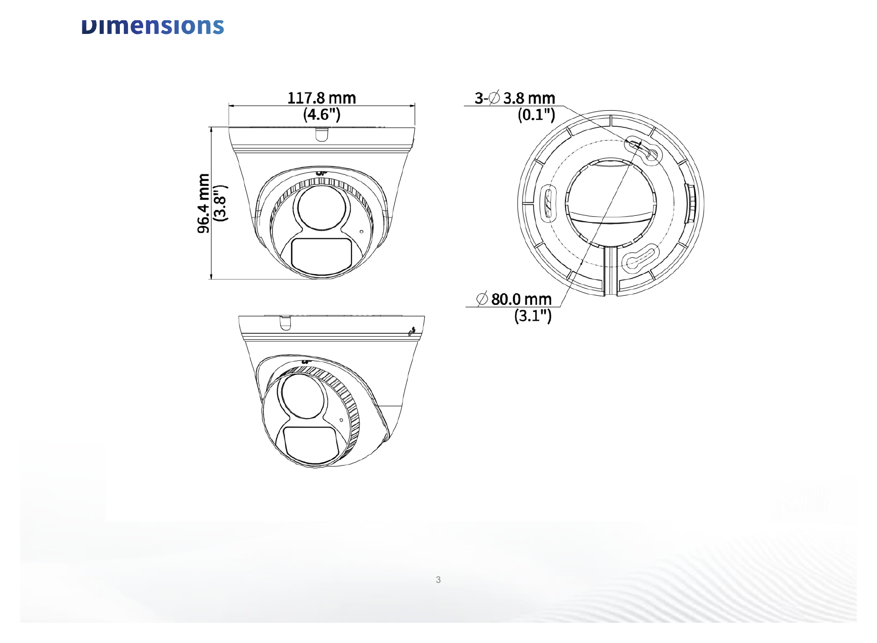UAC-T112-AF28-DL 外形尺寸圖 Φ118mm*96mm (diameter*height)｜重量 184g (0.41lb) 11 Languages: English, German, Spanish (Latin America), French, Italian,
