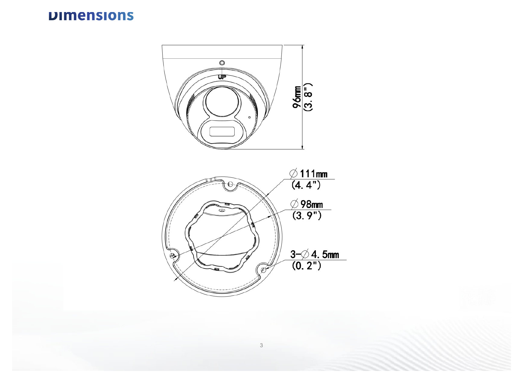 UAC-T122-AF28M-WL 外形尺寸圖 Φ111mm*96mm (diameter*height)｜重量 353g(0.78lb) 11 Languages: English, German, Spanish (Latin America), French, Italian, J