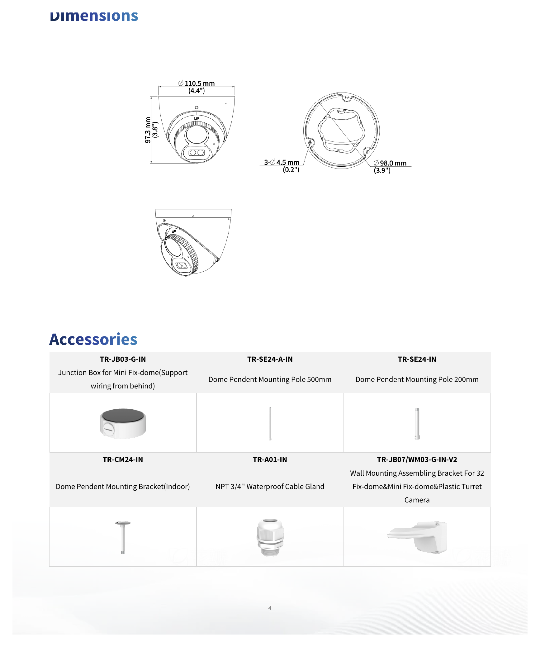 UAC-T125-APF28LM 外形尺寸圖 Φ111mm*98mm (diameter*height)｜重量 370g (0.82lb) 11 Languages: English, German, Spanish (Latin America), French, Italian,