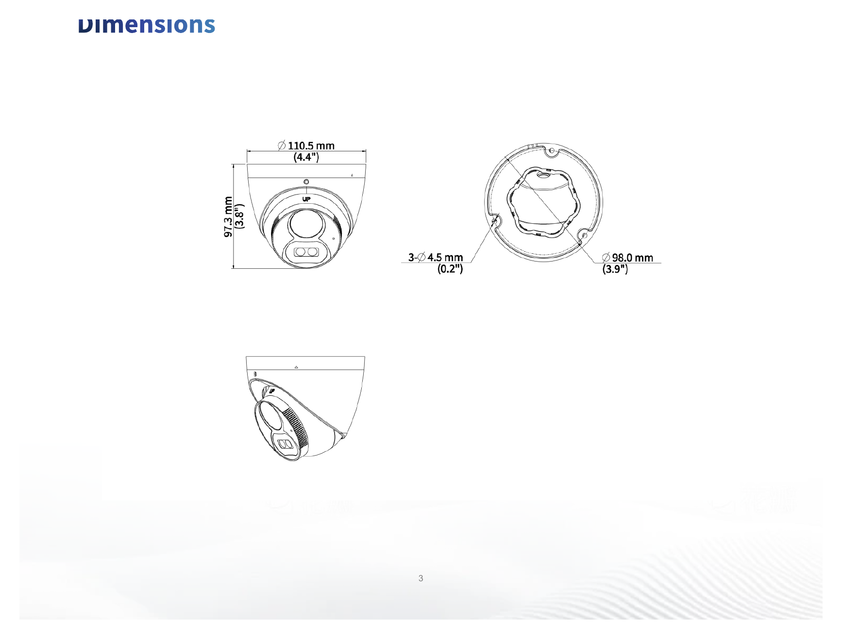 UAC-T128-ADF28MS 外形尺寸圖 Φ111mm*98mm (diameter*height)｜重量 417g(0.92lb) 11 Languages: English, German, Spanish (Latin America), French, Italian, J