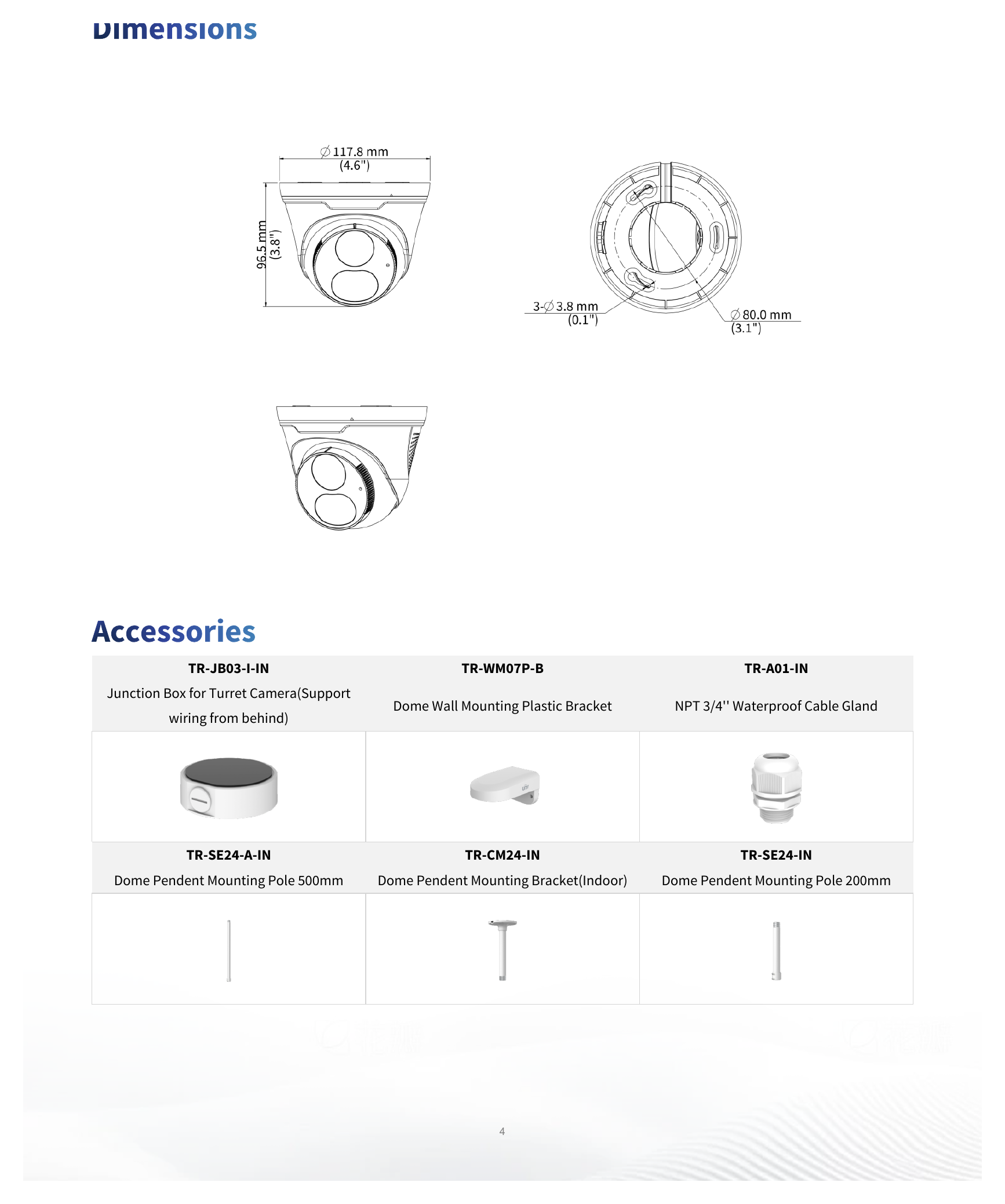UAC-T142-ACF28LM-DL 外形尺寸圖 Φ117.8mm*96.5mm (diameter*height)｜重量 256g(0.57lb) 11 Languages: English, German, Spanish (Latin America), French, Italia