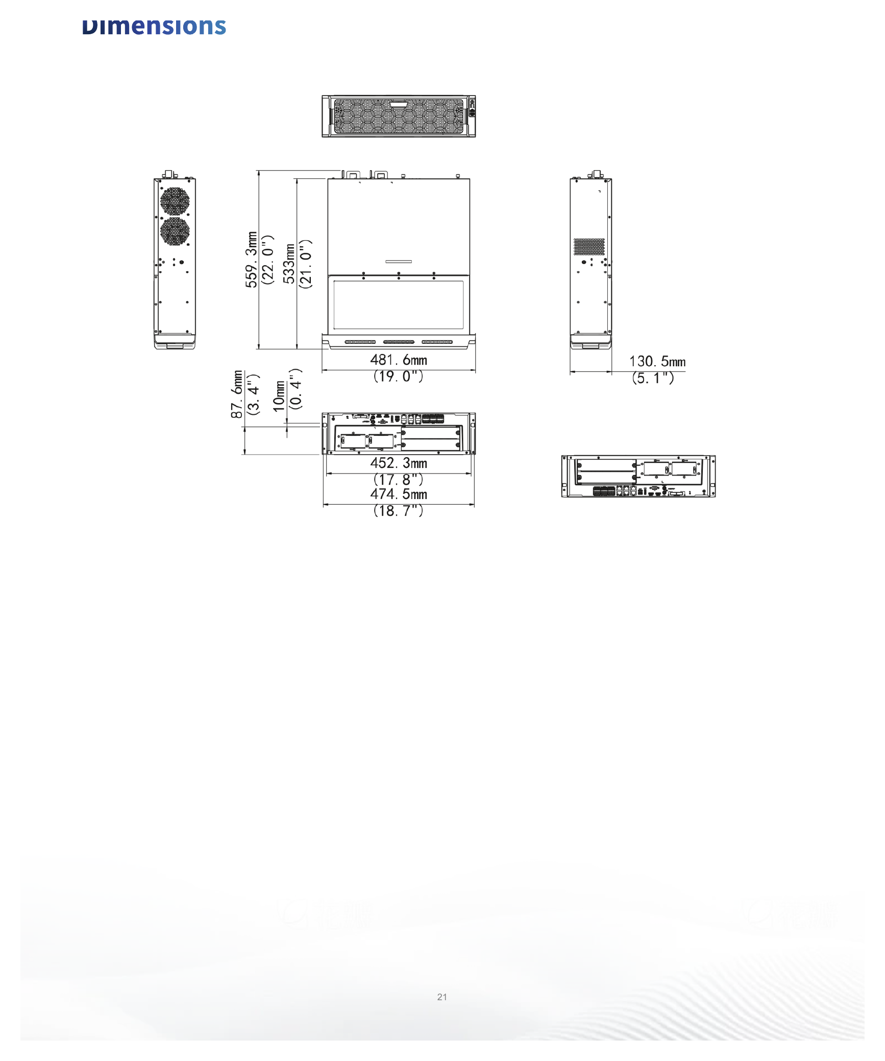 UG-I500-H16-IN 外形尺寸圖 詳見圖示｜Unit: mm