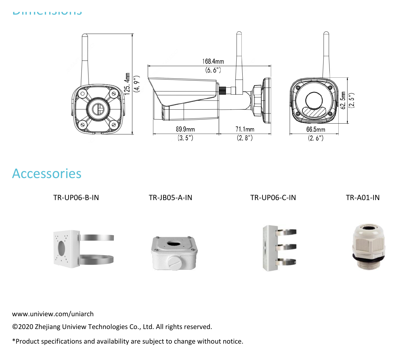 UNIARCH-KIT-NVR-104LS-W 外形尺寸圖 詳見圖示｜Unit: mm