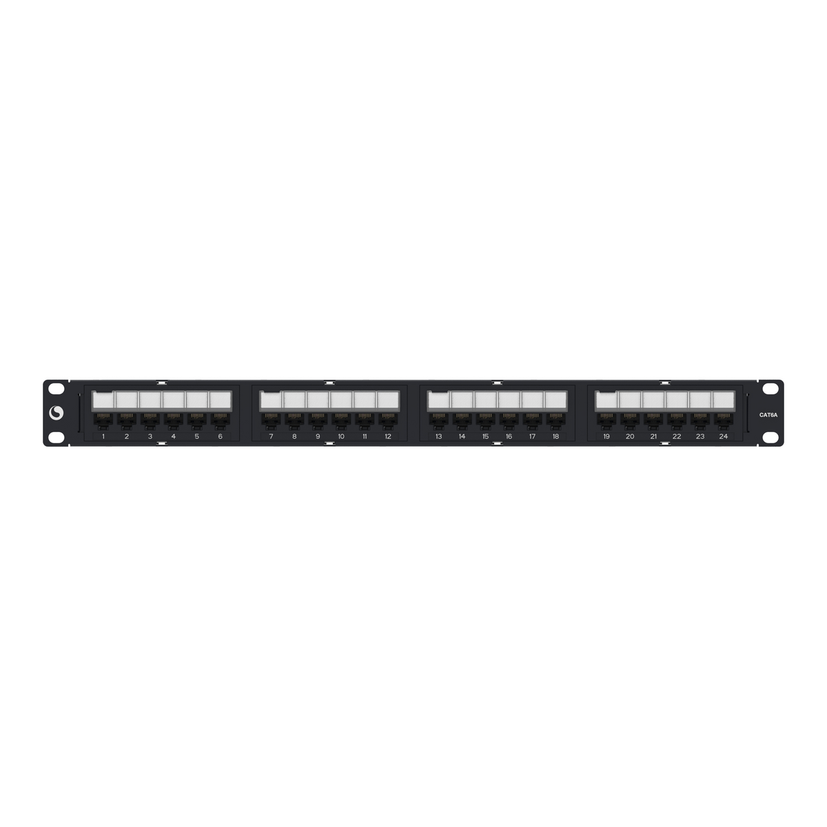 UNP-6A-DM-1U-24 Cat6A 24埠模組化配線架(1U機架式) 產品圖片
