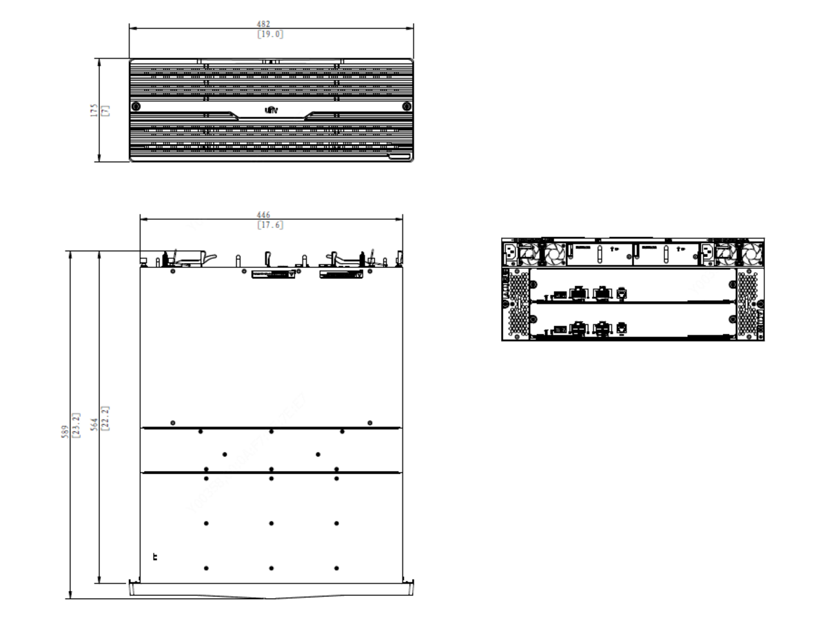 UNV-DE3000-V2 uniview DE3000-V2 Series Disk Enclosure 產品圖片