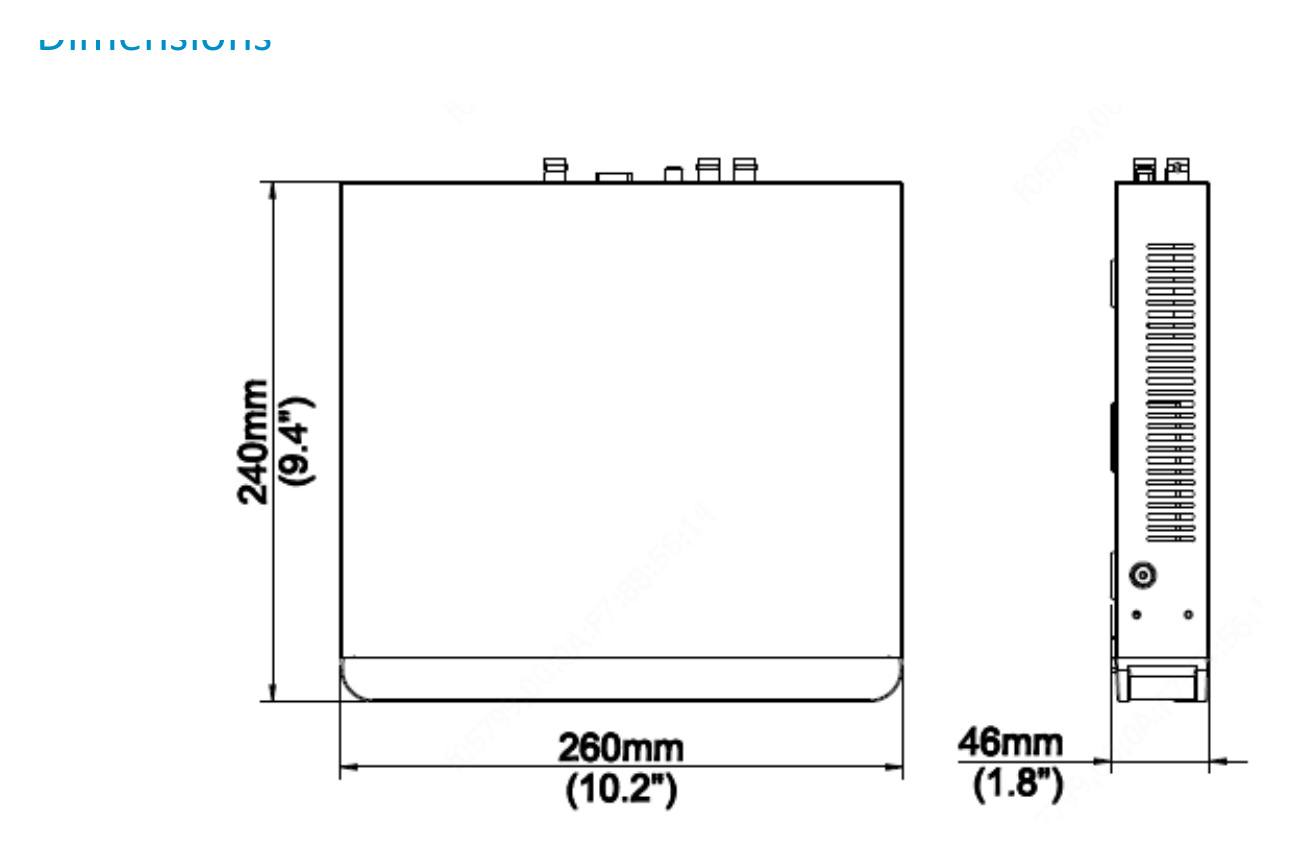 UNV-NVR301-Q-SERIES-V1.00 外形尺寸圖 詳見圖示｜Unit: mm