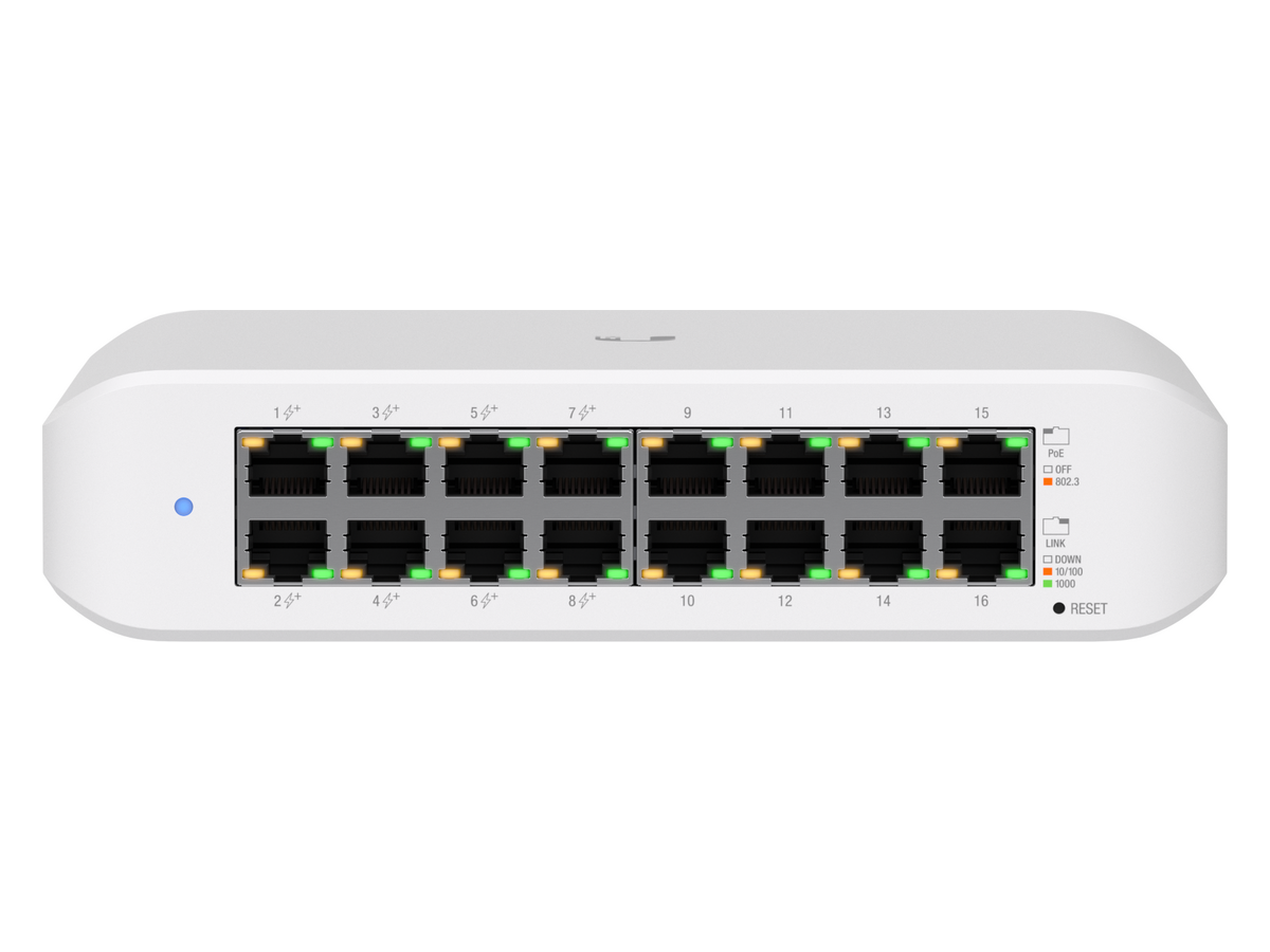 USL16LPB Ubiquiti UniFi Switch Lite 16 PoE 產品圖片