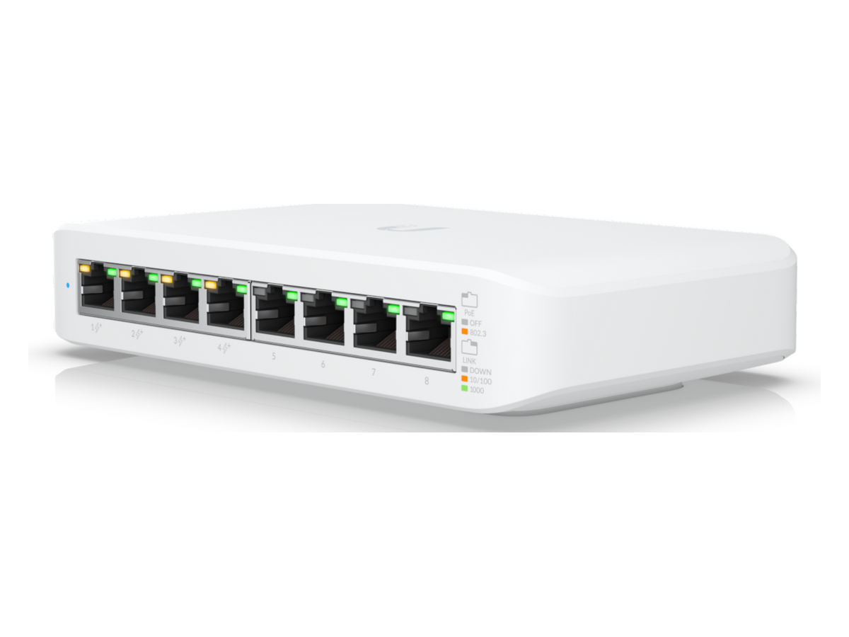 USW-Lite-8-PoE Ubiquiti USW-Lite-8-PoE 8埠PoE交換機 產品圖片