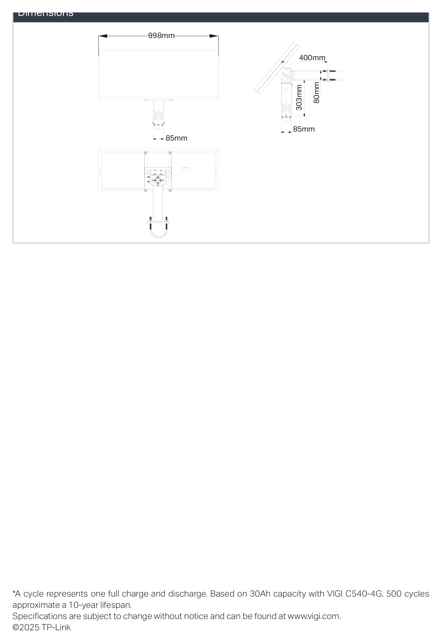 VIGI-SP9030 外形尺寸圖 998×516×30 mm (39.3×20.3×1.2 in)｜重量 17.5kg｜Unit: mm