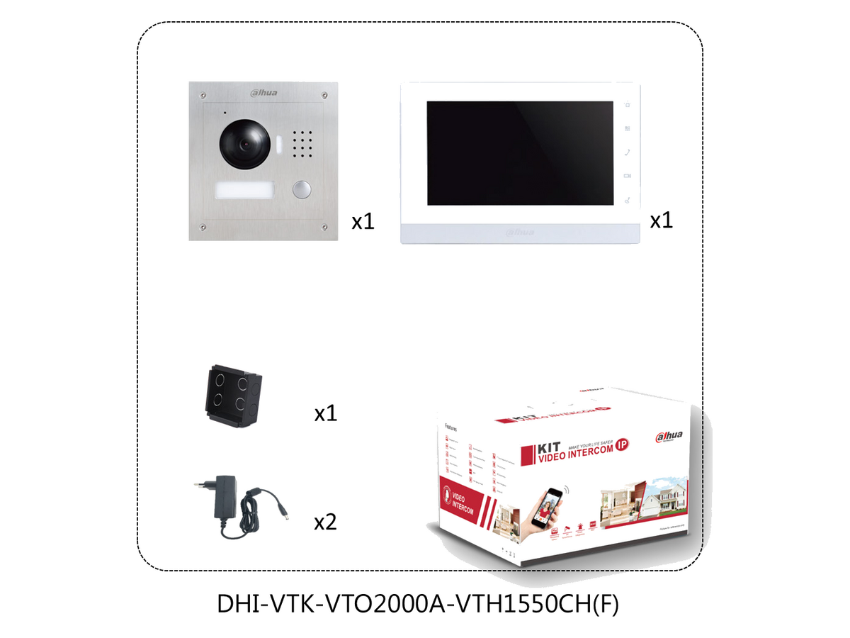 VTK-VTO2000A-VTH1550CH dahua VTK-VTO2000A-VTH1550CH 產品圖片
