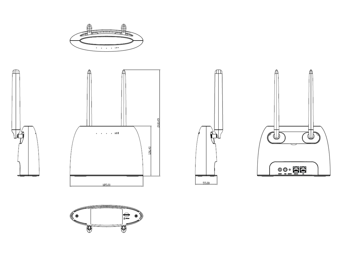 WR-AC12LTE HiLook AC1200 4G LTE 無線路由器 產品圖片