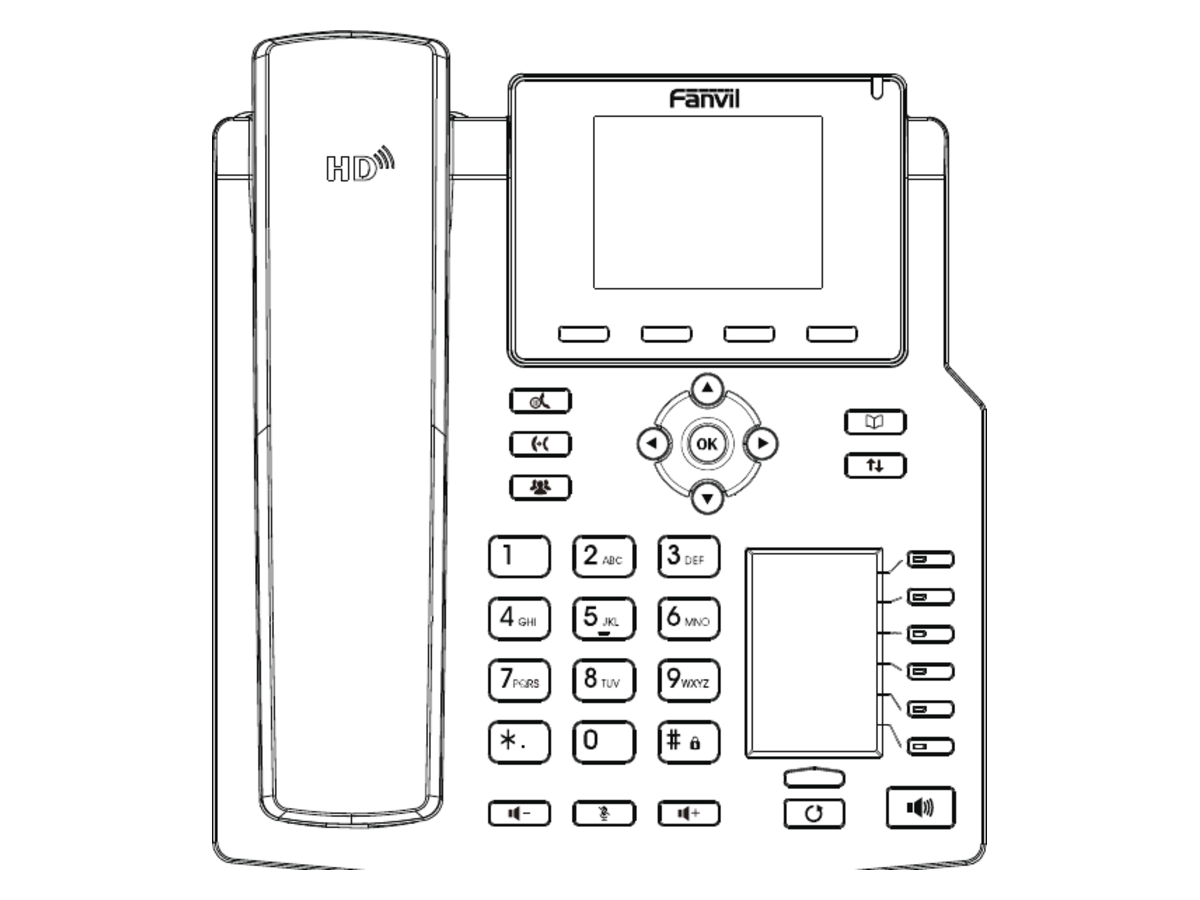 X4G 彩屏千兆商用IP話機(30鍵DSS擴展) 產品圖片