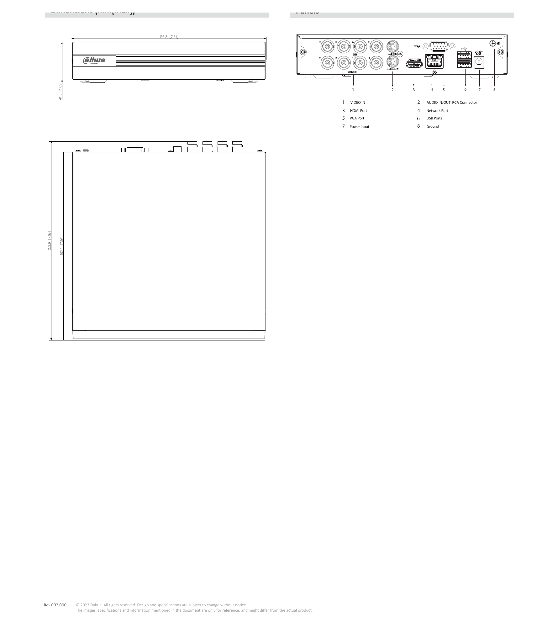 XVR1B08-I(512G)-V2.0-SSD 外形尺寸圖 詳見圖示｜Unit: mm