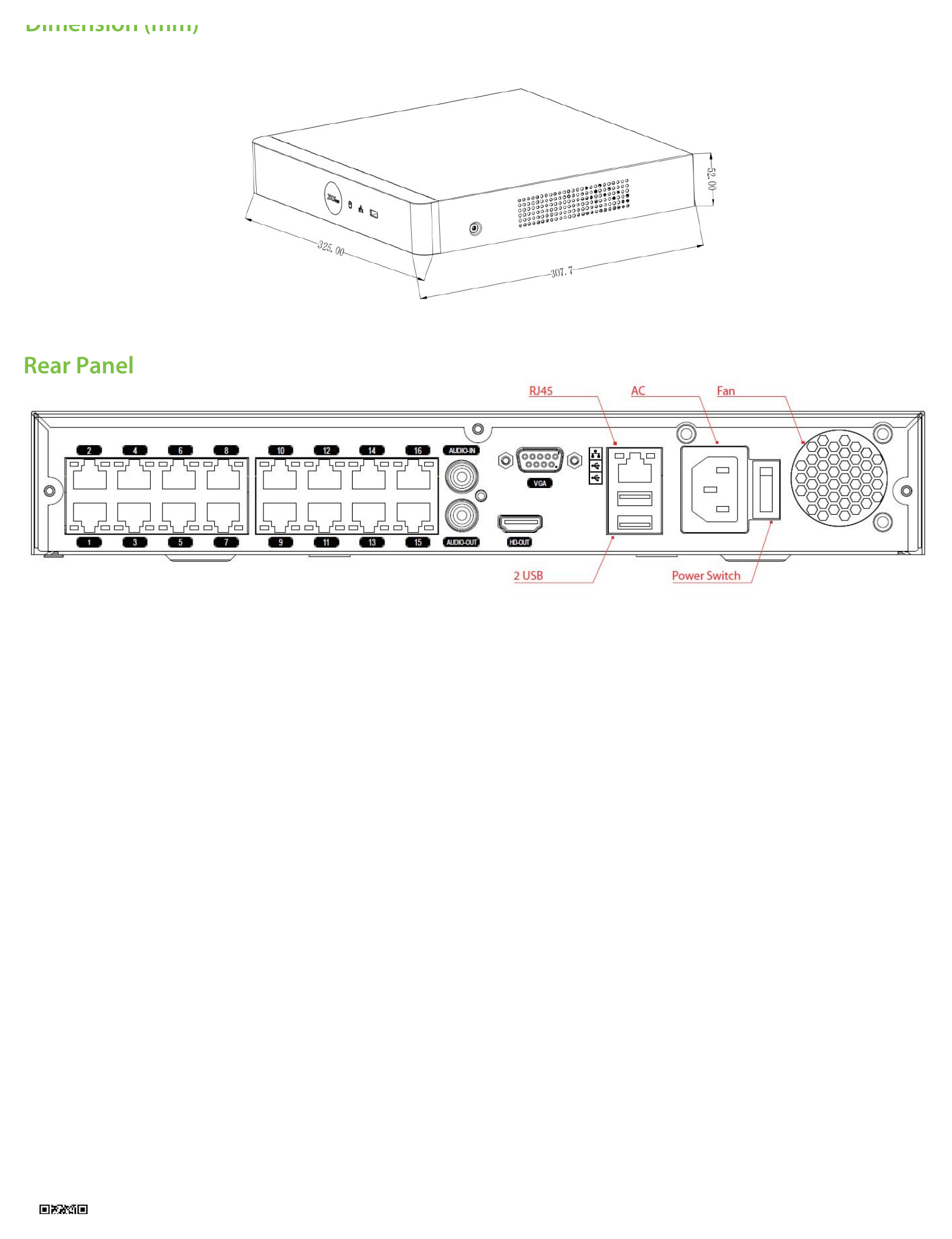 Z8616NEQ-16P-S 外形尺寸圖 詳見圖示｜Unit: mm