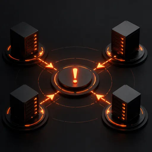 多個 DHCP 伺服器衝突示意圖示
