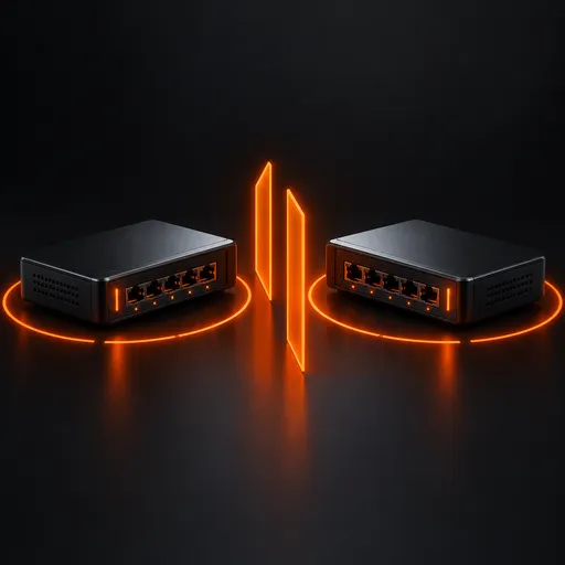 VLAN 劃錯:設備相互隔離示意圖示