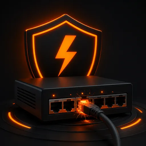 供電不足:PoE 輸出異常示意圖示